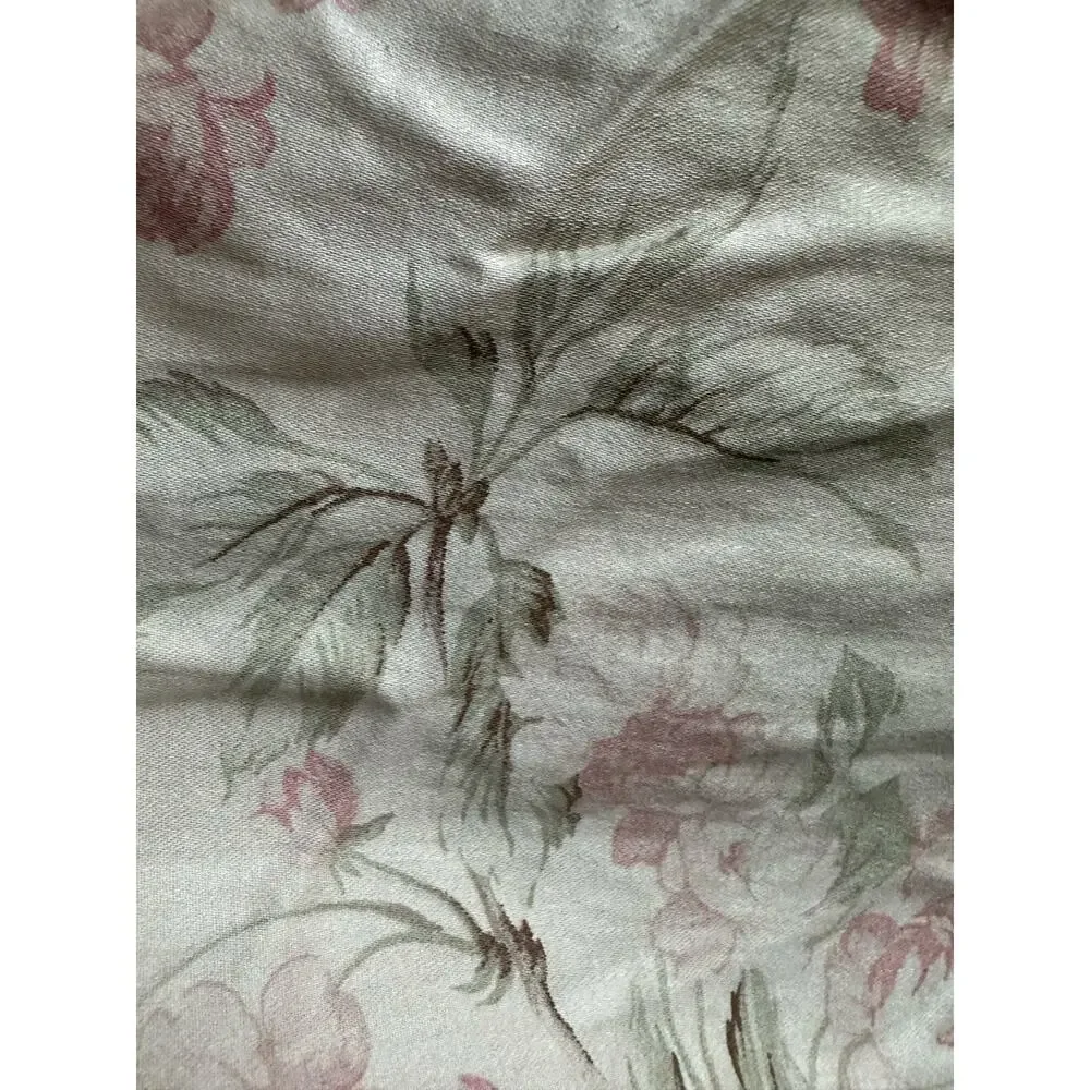 RALPH LAUREN Reine Floral Sateen king duvet cover+3 euro shams set 4 Ruffled